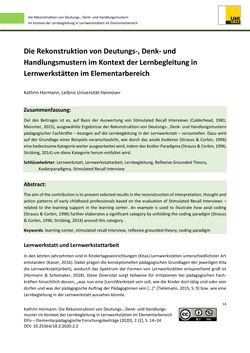 Bild der Seite - 14 - in ElFo - Elementarpädagogische Forschungsbeiträge, Band Jahrgang 2 / Heft 2 / 2020