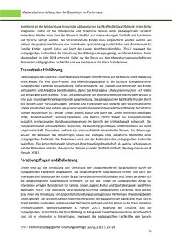 Bild der Seite - 26 - in ElFo - Elementarpädagogische Forschungsbeiträge, Band Jahrgang 2 / Heft 2 / 2020