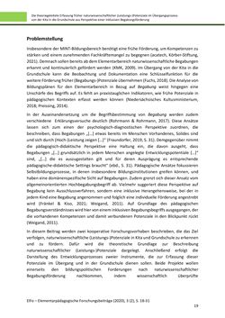 Bild der Seite - 19 - in ElFo - Elementarpädagogische Forschungsbeiträge, Band Jahrgang 3 / Heft 2 / 2021