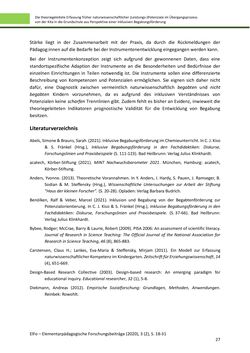 Bild der Seite - 27 - in ElFo - Elementarpädagogische Forschungsbeiträge, Band Jahrgang 3 / Heft 2 / 2021
