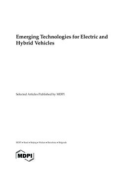 Bild der Seite - (000003) - in Emerging Technologies for Electric and Hybrid Vehicles