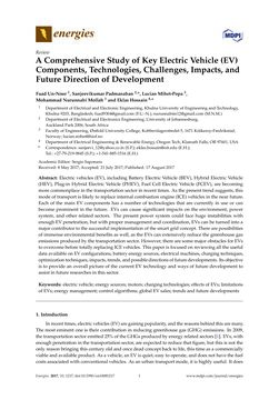 Image of the Page - 1 - in Emerging Technologies for Electric and Hybrid Vehicles