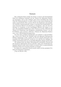 Image of the Page - (000004) - in Einleitung in die Theorie der Elliptischen Funktionen