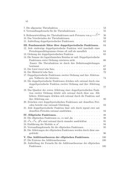 Image of the Page - vi - in Einleitung in die Theorie der Elliptischen Funktionen