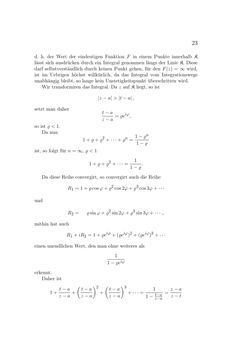 Image of the Page - 23 - in Einleitung in die Theorie der Elliptischen Funktionen