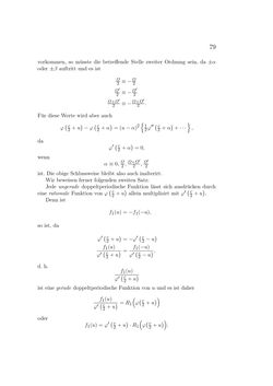 Image of the Page - 79 - in Einleitung in die Theorie der Elliptischen Funktionen