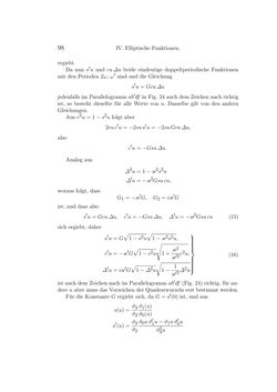 Image of the Page - 98 - in Einleitung in die Theorie der Elliptischen Funktionen