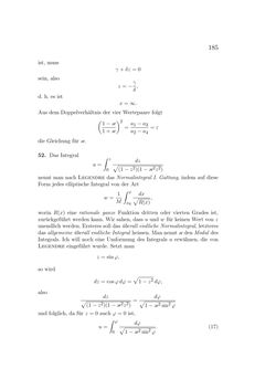 Bild der Seite - 185 - in Einleitung in die Theorie der Elliptischen Funktionen