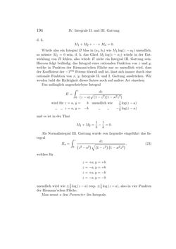Image of the Page - 194 - in Einleitung in die Theorie der Elliptischen Funktionen