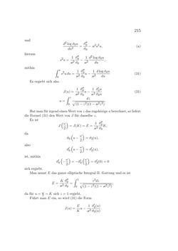 Bild der Seite - 215 - in Einleitung in die Theorie der Elliptischen Funktionen