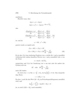 Bild der Seite - 216 - in Einleitung in die Theorie der Elliptischen Funktionen