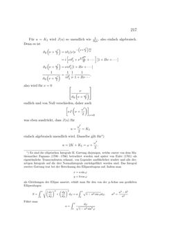 Bild der Seite - 217 - in Einleitung in die Theorie der Elliptischen Funktionen