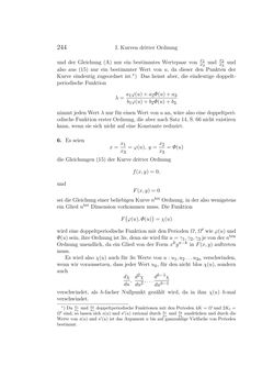 Bild der Seite - 244 - in Einleitung in die Theorie der Elliptischen Funktionen