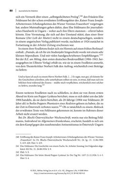 Image of the Page - 80 - in Else Feldmann: Schreiben vom Rand - Journalistin und Schriftstellerin im Wien der Zwischenkriegszeit