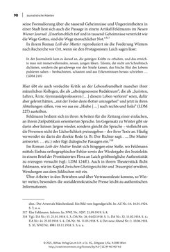 Image of the Page - 98 - in Else Feldmann: Schreiben vom Rand - Journalistin und Schriftstellerin im Wien der Zwischenkriegszeit
