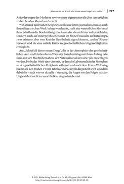 Image of the Page - 277 - in Else Feldmann: Schreiben vom Rand - Journalistin und Schriftstellerin im Wien der Zwischenkriegszeit