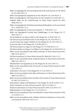 Image of the Page - 281 - in Else Feldmann: Schreiben vom Rand - Journalistin und Schriftstellerin im Wien der Zwischenkriegszeit