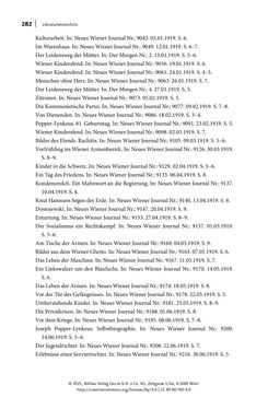 Image of the Page - 282 - in Else Feldmann: Schreiben vom Rand - Journalistin und Schriftstellerin im Wien der Zwischenkriegszeit