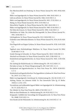 Image of the Page - 284 - in Else Feldmann: Schreiben vom Rand - Journalistin und Schriftstellerin im Wien der Zwischenkriegszeit