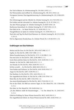 Image of the Page - 287 - in Else Feldmann: Schreiben vom Rand - Journalistin und Schriftstellerin im Wien der Zwischenkriegszeit