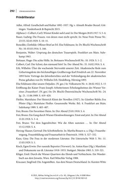 Bild der Seite - 292 - in Else Feldmann: Schreiben vom Rand - Journalistin und Schriftstellerin im Wien der Zwischenkriegszeit