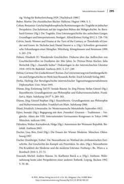 Bild der Seite - 295 - in Else Feldmann: Schreiben vom Rand - Journalistin und Schriftstellerin im Wien der Zwischenkriegszeit