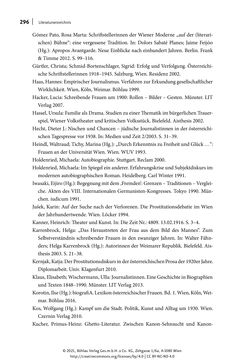 Bild der Seite - 296 - in Else Feldmann: Schreiben vom Rand - Journalistin und Schriftstellerin im Wien der Zwischenkriegszeit