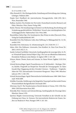 Bild der Seite - 298 - in Else Feldmann: Schreiben vom Rand - Journalistin und Schriftstellerin im Wien der Zwischenkriegszeit