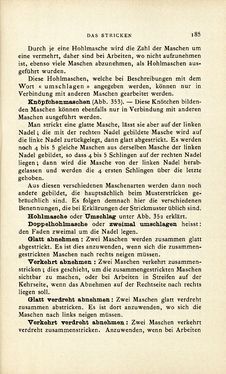 Image of the Page - 185 - in Encyclopædie der weiblichen Handarbeiten