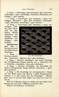 Image of the Page - 215 - in Encyclopædie der weiblichen Handarbeiten