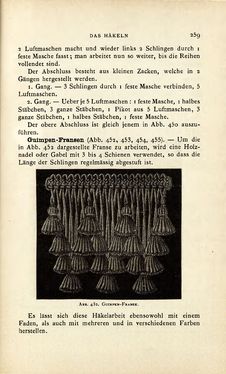 Image of the Page - 259 - in Encyclopædie der weiblichen Handarbeiten