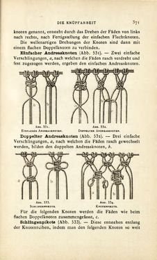 Image of the Page - 371 - in Encyclopædie der weiblichen Handarbeiten