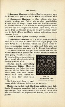 Image of the Page - 421 - in Encyclopædie der weiblichen Handarbeiten