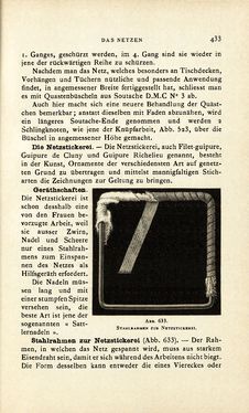 Image of the Page - 433 - in Encyclopædie der weiblichen Handarbeiten