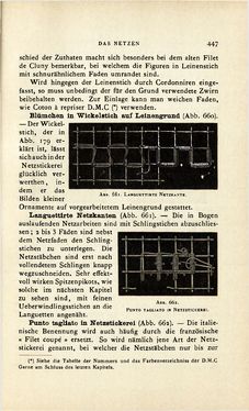 Image of the Page - 447 - in Encyclopædie der weiblichen Handarbeiten