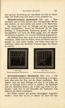 Image of the Page - 491 - in Encyclopædie der weiblichen Handarbeiten