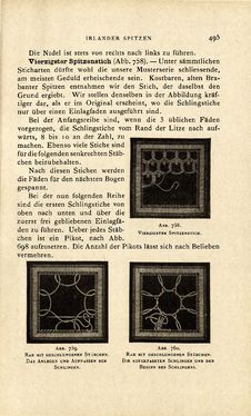 Image of the Page - 495 - in Encyclopædie der weiblichen Handarbeiten