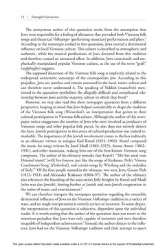 Image of the Page - 14 - in Entangled Entertainers - Jews and Popular Culture in Fin-de-Siècle Vienna