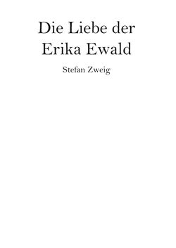 Image of the Page - (000003) - in Die Liebe der	Erika Ewald