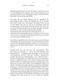 Bild der Seite - 61 - in Ernst Fuchs (1851-1930) - und die Weltgeltung der Wiener Ophthalmologischen Schule um 1900