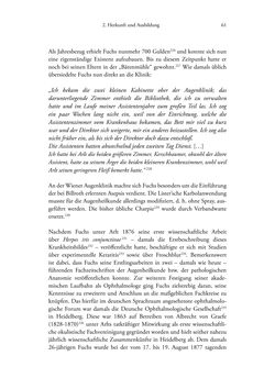 Image of the Page - 61 - in Ernst Fuchs (1851-1930) - und die Weltgeltung der Wiener Ophthalmologischen Schule um 1900