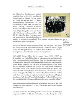 Image of the Page - 77 - in Ernst Fuchs (1851-1930) - und die Weltgeltung der Wiener Ophthalmologischen Schule um 1900