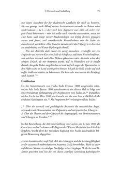 Image of the Page - 79 - in Ernst Fuchs (1851-1930) - und die Weltgeltung der Wiener Ophthalmologischen Schule um 1900
