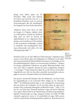 Image of the Page - 81 - in Ernst Fuchs (1851-1930) - und die Weltgeltung der Wiener Ophthalmologischen Schule um 1900
