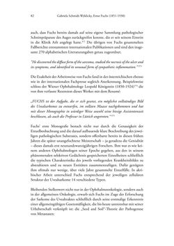 Image of the Page - 82 - in Ernst Fuchs (1851-1930) - und die Weltgeltung der Wiener Ophthalmologischen Schule um 1900