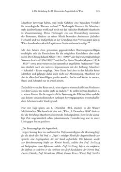 Bild der Seite - 185 - in Ernst Fuchs (1851-1930) - und die Weltgeltung der Wiener Ophthalmologischen Schule um 1900