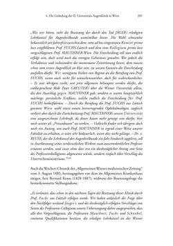 Image of the Page - 201 - in Ernst Fuchs (1851-1930) - und die Weltgeltung der Wiener Ophthalmologischen Schule um 1900
