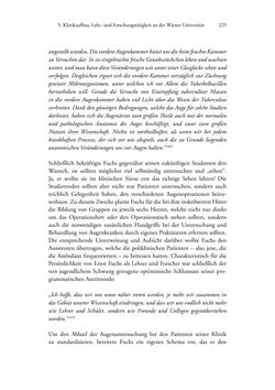 Image of the Page - 225 - in Ernst Fuchs (1851-1930) - und die Weltgeltung der Wiener Ophthalmologischen Schule um 1900