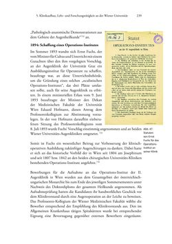 Image of the Page - 239 - in Ernst Fuchs (1851-1930) - und die Weltgeltung der Wiener Ophthalmologischen Schule um 1900