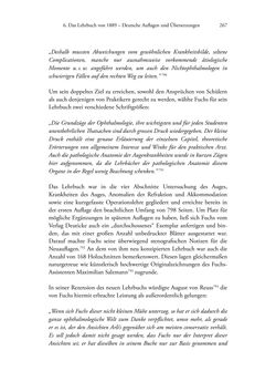 Image of the Page - 267 - in Ernst Fuchs (1851-1930) - und die Weltgeltung der Wiener Ophthalmologischen Schule um 1900